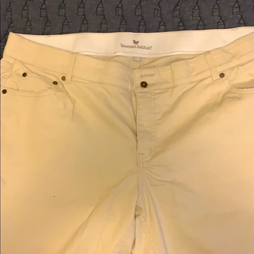 woman within chino pants stone beige 24wp petite